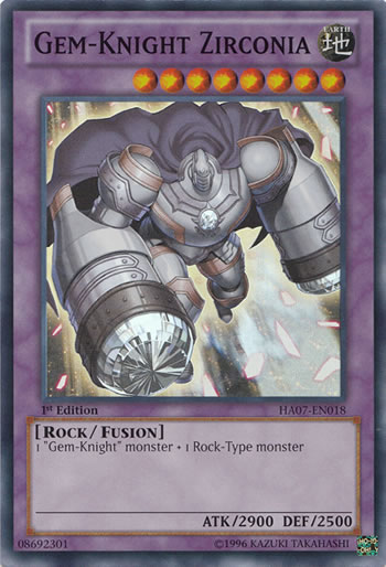 Yu-Gi-Oh Card: Gem-Knight Zirconia