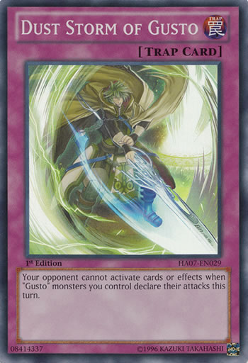 Yu-Gi-Oh Card: Dust Storm of Gusto