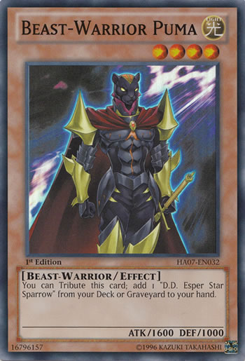 Yu-Gi-Oh Card: Beast-Warrior Puma
