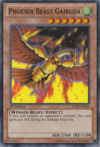 Yu-Gi-Oh Card: Phoenix Beast Gairuda