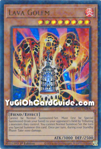 Yu-Gi-Oh Card: Lava Golem