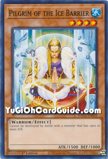Yu-Gi-Oh Card: Pilgrim of the Ice Barrier