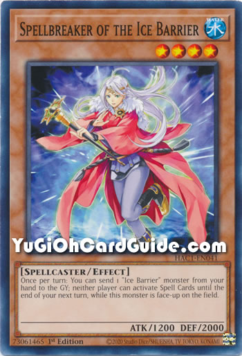Yu-Gi-Oh Card: Spellbreaker of the Ice Barrier