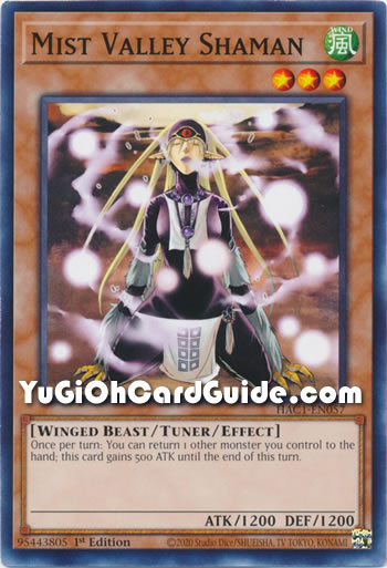 Yu-Gi-Oh Card: Mist Valley Shaman
