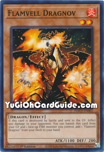 Yu-Gi-Oh Card: Flamvell Dragnov