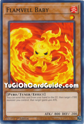 Yu-Gi-Oh Card: Flamvell Baby