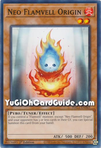 Yu-Gi-Oh Card: Neo Flamvell Origin