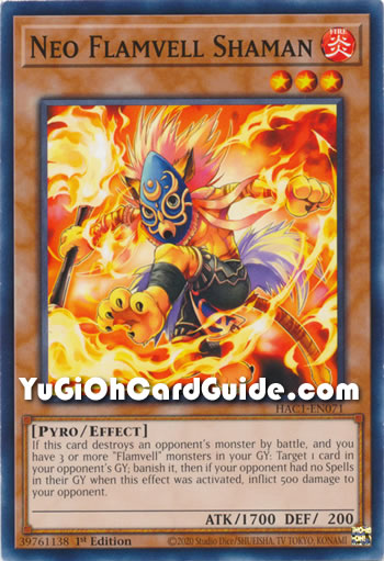 Yu-Gi-Oh Card: Neo Flamvell Shaman