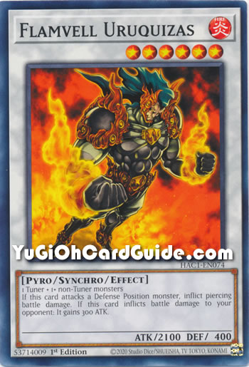 Yu-Gi-Oh Card: Flamvell Uruquizas