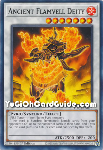 Yu-Gi-Oh Card: Ancient Flamvell Deity