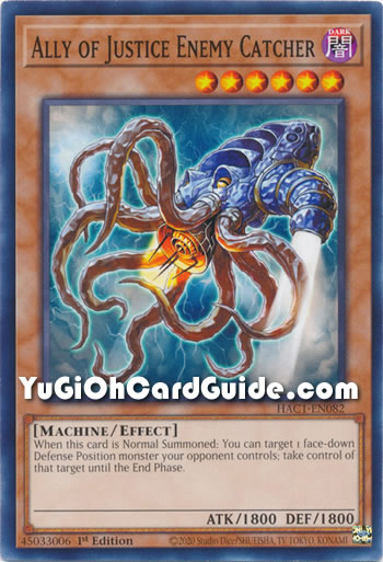 Yu-Gi-Oh Card: Ally of Justice Enemy Catcher