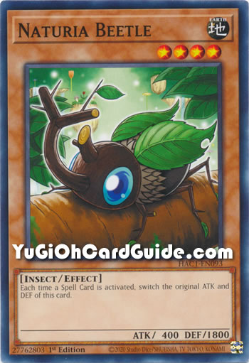 Yu-Gi-Oh Card: Naturia Beetle