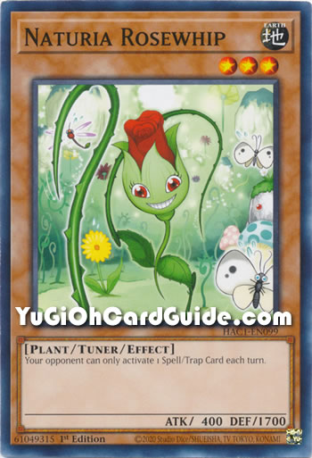 Yu-Gi-Oh Card: Naturia Rosewhip