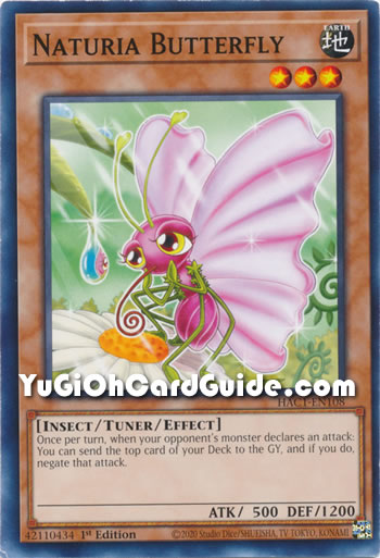 Yu-Gi-Oh Card: Naturia Butterfly