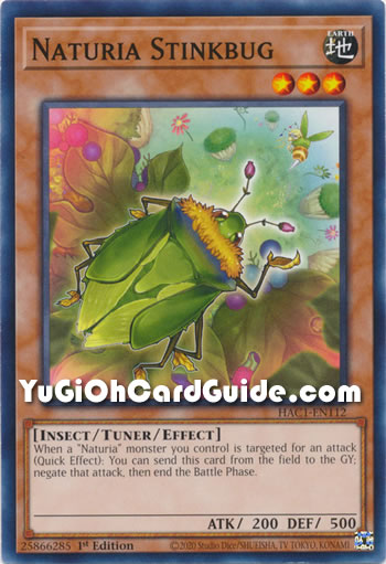 Yu-Gi-Oh Card: Naturia Stinkbug