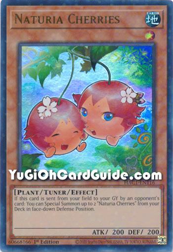 Yu-Gi-Oh Card: Naturia Cherries