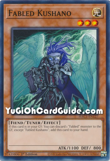 Yu-Gi-Oh Card: Fabled Kushano
