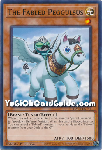 Yu-Gi-Oh Card: The Fabled Peggulsus