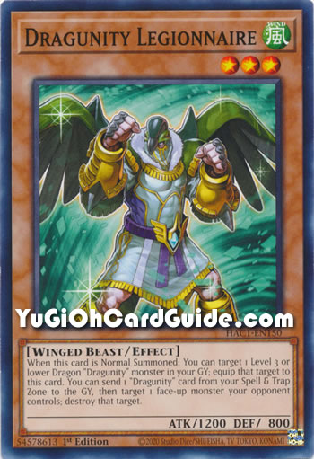 Yu-Gi-Oh Card: Dragunity Legionnaire