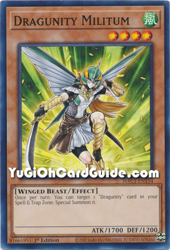 Yu-Gi-Oh Card: Dragunity Militum