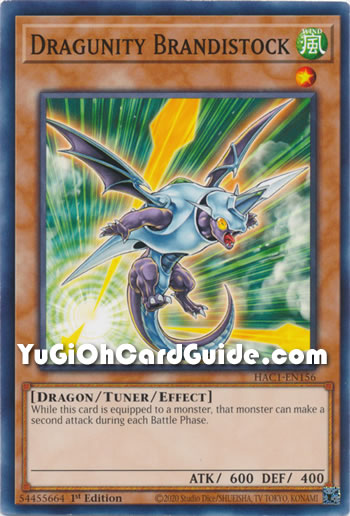 Yu-Gi-Oh Card: Dragunity Brandistock