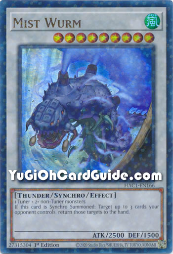 Yu-Gi-Oh Card: Mist Wurm