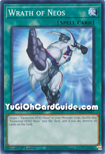 Yu-Gi-Oh Card: Wrath of Neos