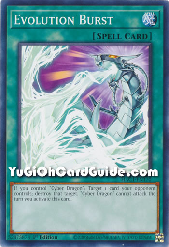 Yu-Gi-Oh Card: Evolution Burst
