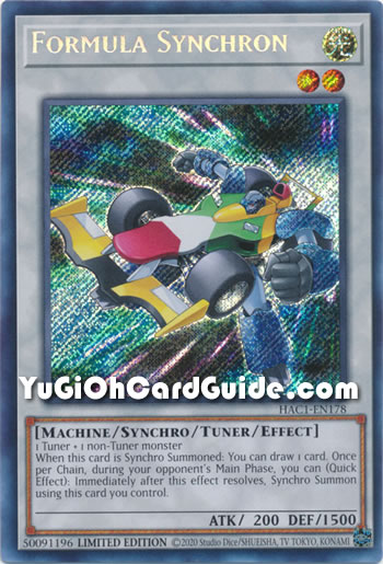 Yu-Gi-Oh Card: Formula Synchron