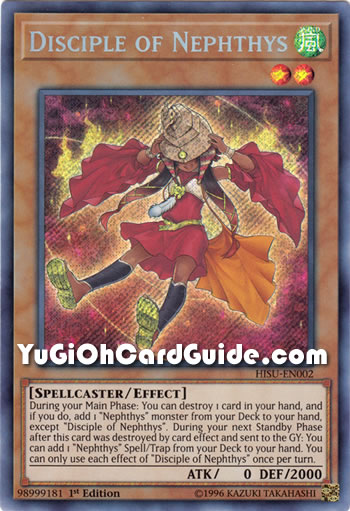 Yu-Gi-Oh Card: Disciple of Nephthys