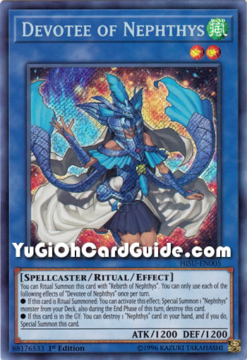 Yu-Gi-Oh Card: Devotee of Nephthys