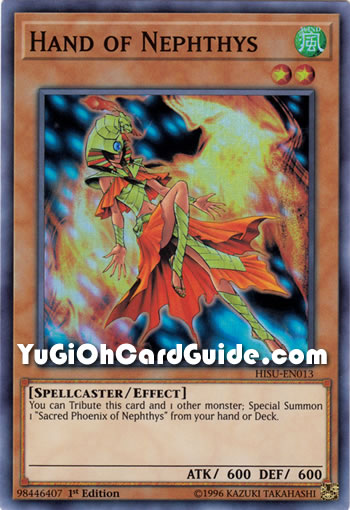 Yu-Gi-Oh Card: Hand of Nephthys