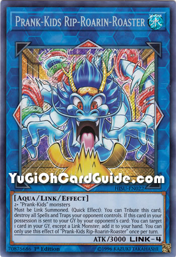Yu-Gi-Oh Card: Prank-Kids Rip-Roarin-Roaster