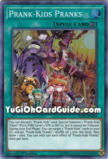 Yu-Gi-Oh! Prank-Kids Pandemonium HISU-EN025 - Carta Singola Super Rara 1st Edition, Hidden Summoners
