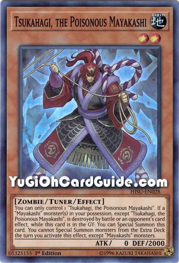 Yu-Gi-Oh Card: Tsukahagi, the Poisonous Mayakashi