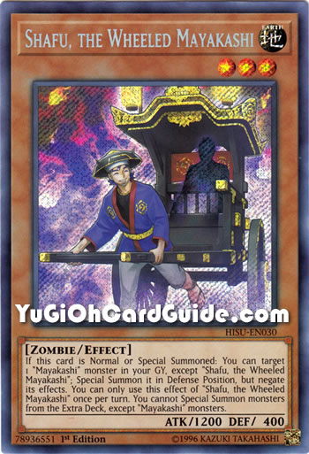 Yu-Gi-Oh Card: Shafu, the Wheeled Mayakashi