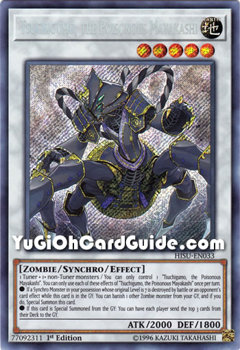 Yu-Gi-Oh Card: Tsuchigumo, the Poisonous Mayakashi