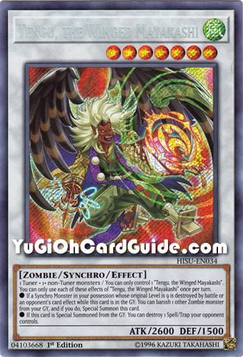 Yu-Gi-Oh Card: Tengu, the Winged Mayakashi