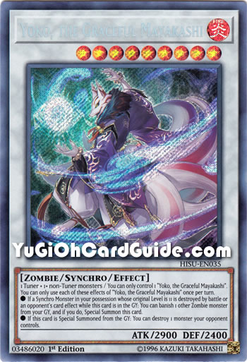 Yu-Gi-Oh Card: Yoko, the Graceful Mayakashi