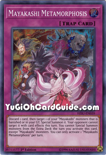 Yu-Gi-Oh Card: Mayakashi Metamorphosis