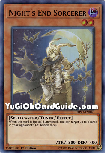 Yu-Gi-Oh Card: Night's End Sorcerer