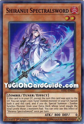 Yu-Gi-Oh Card: Shiranui Spectralsword