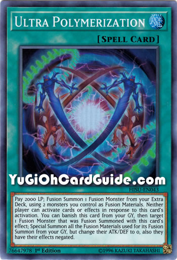 Yu-Gi-Oh Card: Ultra Polymerization