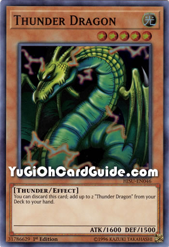 Yu-Gi-Oh Card: Thunder Dragon