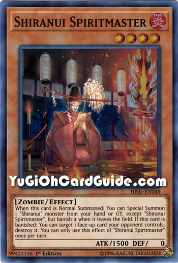 Yu-Gi-Oh Card: Shiranui Spiritmaster