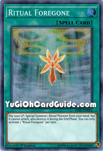 Yu-Gi-Oh Card: Ritual Foregone
