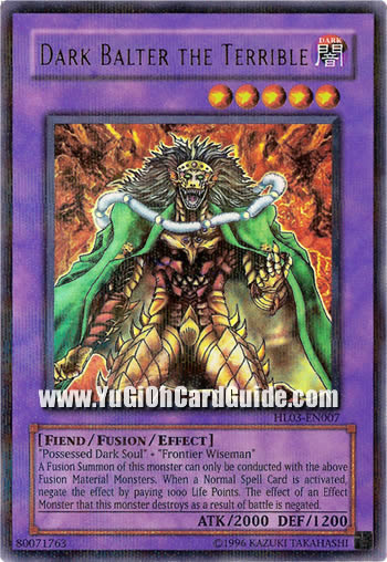 Yu-Gi-Oh Card: Dark Balter the Terrible