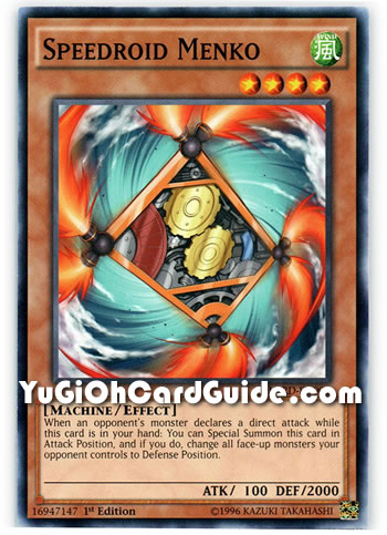 Yu-Gi-Oh Card: Speedroid Menko