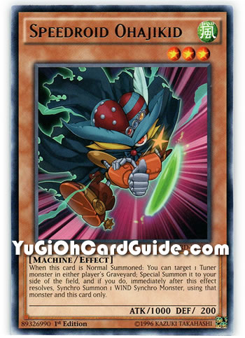 Yu-Gi-Oh Card: Speedroid Ohajikid