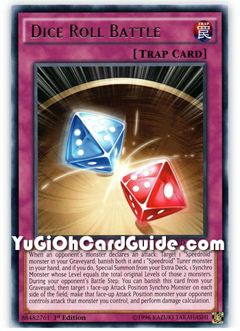 Yu-Gi-Oh Card: Dice Roll Battle